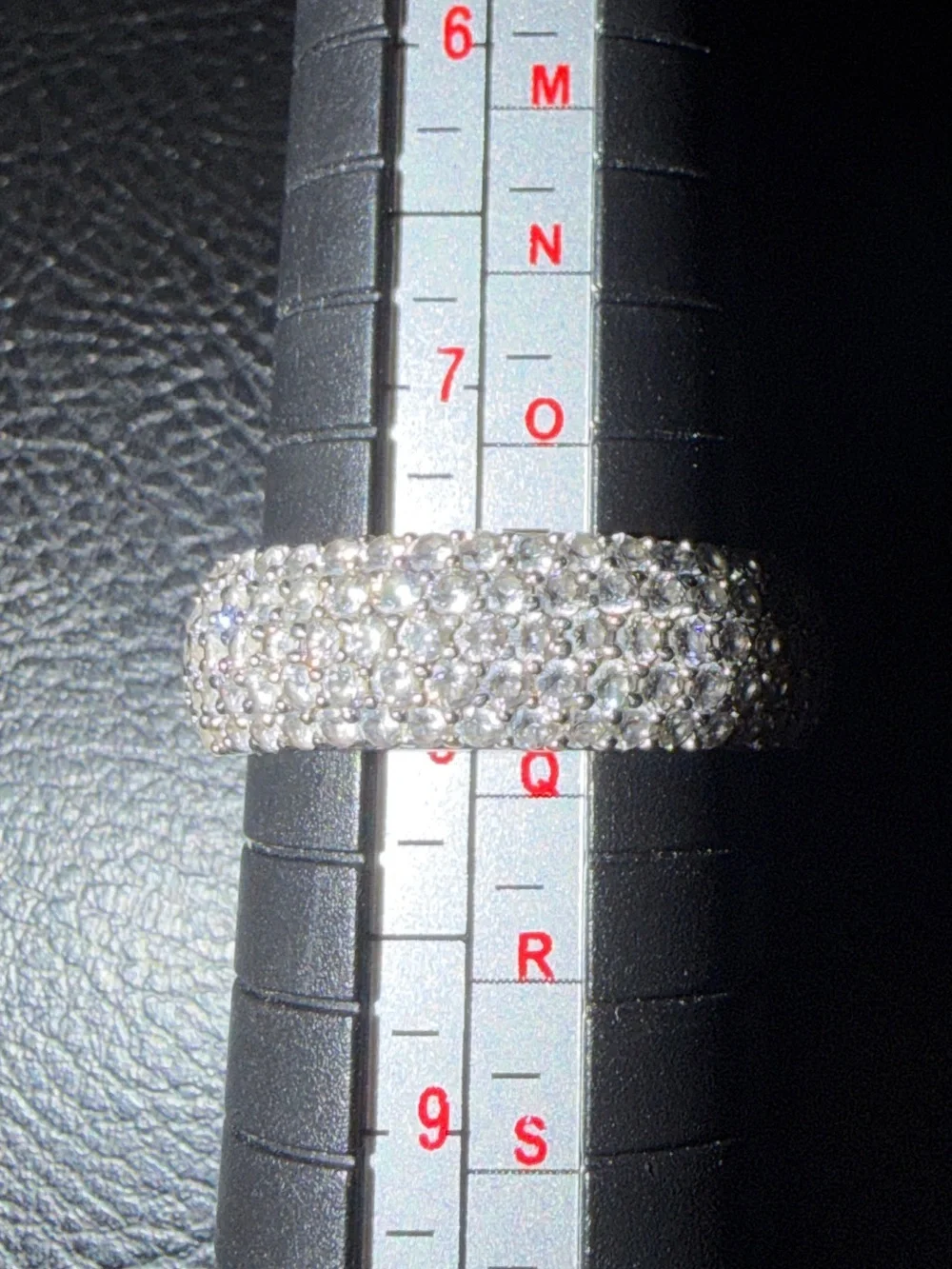 Sterling Silver Moissante Dome Ring - Size 8